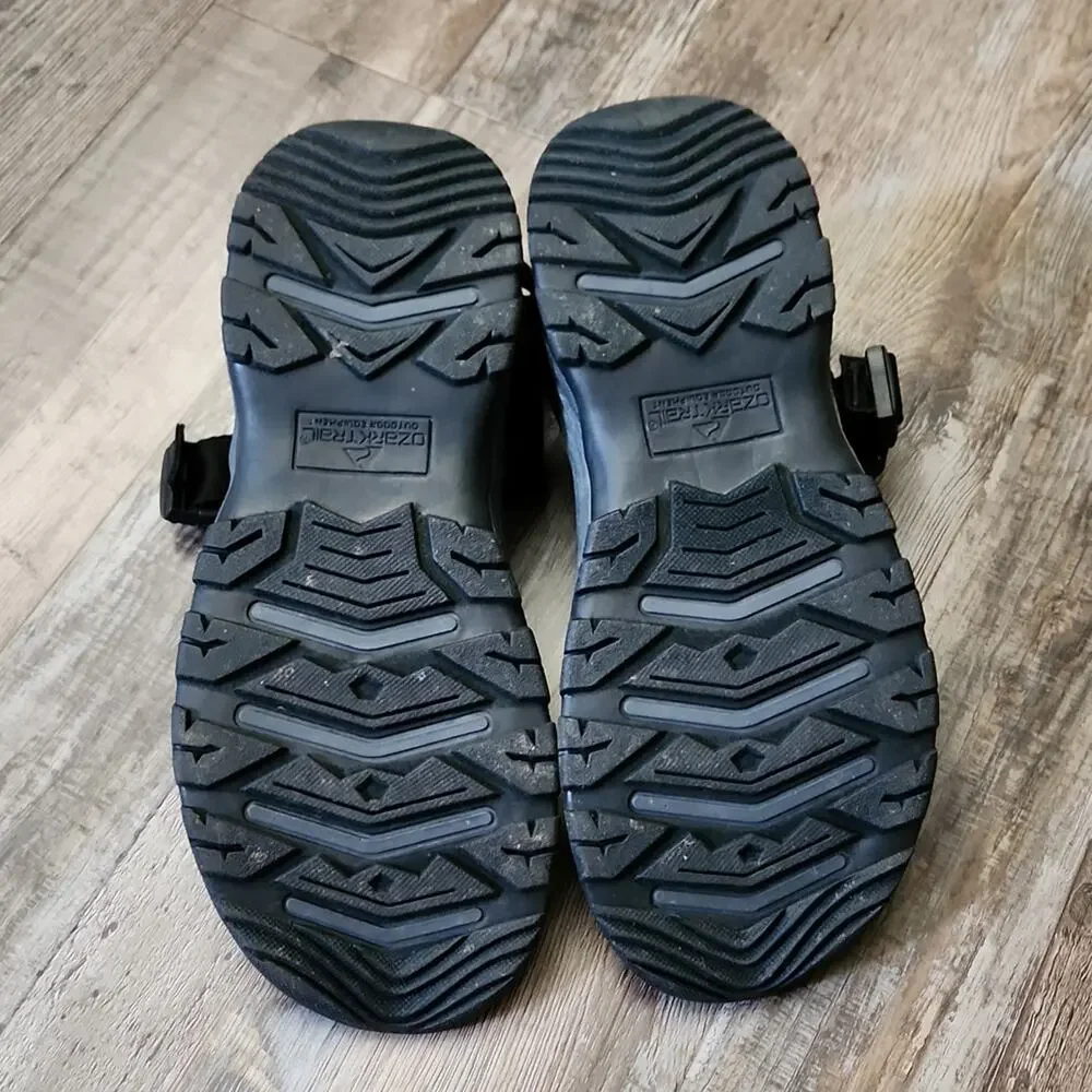 Ozark Trail‎ Mens Black Hiking Sandals Size 8 Adjustable Straps Outdoors